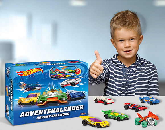 Craze 13908 Advent Kalender Adventskalender HOT WHEELS mit 3D Figuren